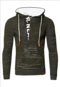 Rusty Neal heren trui zwart wit hoodie 13362