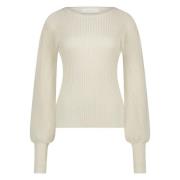 Nukus Mullberry pullover lurex zand