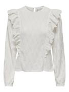 Only Onlgrace ls o-neck top box jrs off-white