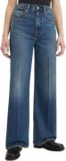 Levi's Ribcage wide leg polar permiter mid blue denim