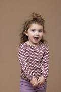 Looxs Revolution Longsleeve retro lila voor meisjes in de kleur