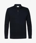 Profuomo Ppvj30007b p pullover half zip navy profu