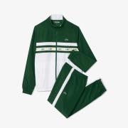 Lacoste Trainingspak tracksuit s24 white groen