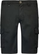 No Excess Korte broek cargo garment dyed motorblack