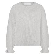 Nukus Fw24066 21 fancy pullover sleeve light grey