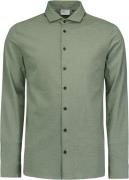 No Excess Shirt jersey melange stretch dark green