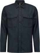 No Excess Overshirt button closure melange night