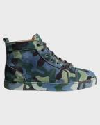 Christian Louboutin Louis orlato camouflage high top sneakers