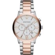 Emporio Armani / brons stalen chronograaf heren horloge