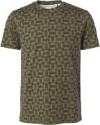 No Excess T-shirt crewneck allover printed olive