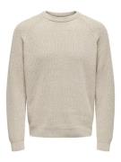 Only & Sons Onsfelip life reg 5 twist crew knit