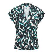 &Co Woman &co women top lydia mineral green multi