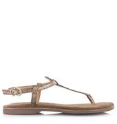 Lazamani ladies shiny sandals platte sandalen dames