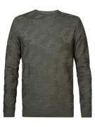 Petrol Industries M-3040-kwr219 knitwear round neck basic olijf