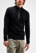 Butcher of Blue Clifden halfzip 990 office black heren trui