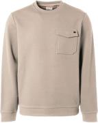 No Excess Sweater ronde hals crewneck jacquard cream