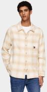 Tommy Hilfiger Casual hemd lange mouw tjm badge check overshirt dm0dm1...