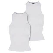 Urban Classics Dames ribbed racerback top (set van 2)