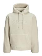 Jack & Jones Jorfrederiksberg teddy sweat hood s off-white