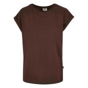 Urban Classics Dames biologisch katoenen verlengd schouder t-shirt