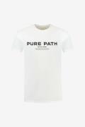 Purewhite T-shirt with front print