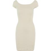 Urban Classics Dames ribbed off shoulder dress