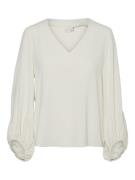 Vero Moda vmolivia l/s v-neck top wvn btq ga 10315119 birch