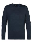 Petrol Industries men knitwear v-neck basic m-3040-kwv200 5185 midnigh...