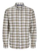 Jack & Jones jprblunorris flannel ls shirt bf ln 12265385 tobacco brow...