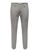 Only & Sons onsmark tap ditsy 2912 pant noos 22022912 tobacco brown