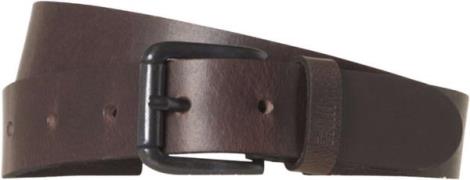 No Excess Belt leather buckle dark brown