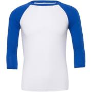 Bella + Canvas Canvas heren 3/4 mouwen baseball t-shirt