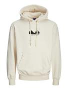 Jack & Jones jorportland toothbrush sweat hood 12262956 antique white