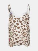 Mucho Gusto Slip top leopard hartjes