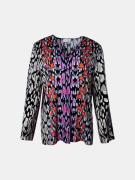 Mucho Gusto Blouse rno degradé luipaardprint met roze en fuchsia accen...