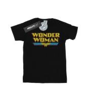 DC Comics Dames wonder woman crackle logo katoenen vriendje t-shirt