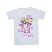 Disney Heren lilo & stitch angel fa la la t-shirt