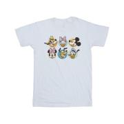 Disney Heren mickey mouse and friends gezichten t-shirt