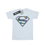 DC Comics Dames superman bloemen logo 1 katoenen vriendje t-shirt