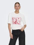 Only Onlcarol life s/s art top box jrs