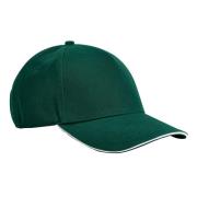 Beechfield Earthaware classic 5 panel organic cotton sandwich peak bas...