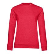 B and C Dames frans terry sweatshirt met inzetstuk