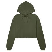 Bella + Canvas Dames fleece crop hoodie