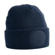 Beechfield Unisex patch beanie voor volwassenen