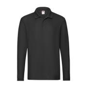 Fruit of the Loom Heren premium poloshirt met lange mouwen