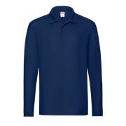 Fruit of the Loom Heren premium poloshirt met lange mouwen