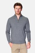 William de Faye Short zip dark gray