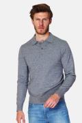 William de Faye Longsleeve polo grey