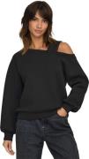 Only Onlnaomi l/s one shoulder cc swt black