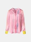 Mucho Gusto ® blouse monza roze kleurrijke kettingen